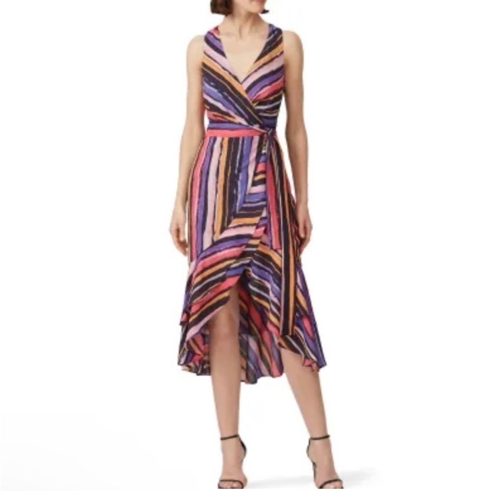 Great Jones Stripe Wrap Dress Stripe XXL Spring Sleeveless
